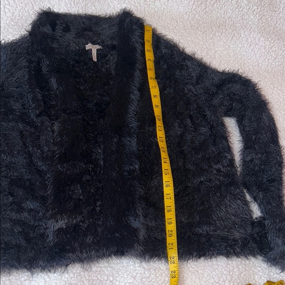 LOGO by Lori Goldstein Black Teddy Jacket Cozy and Chic - Picture 3 of 5